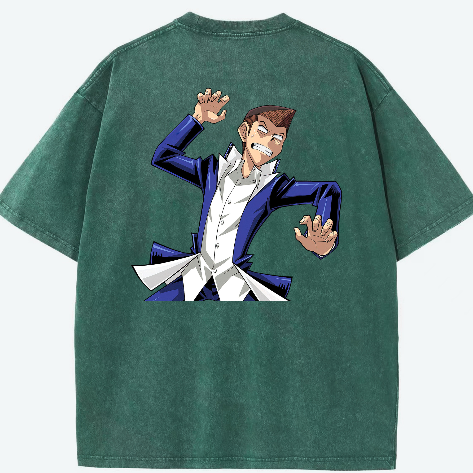 （画像用） 遊☆戯☆王 Yu-Gi-Oh! 綿100% ヴィンテージ風 半袖Tシャツ（背面プリント）